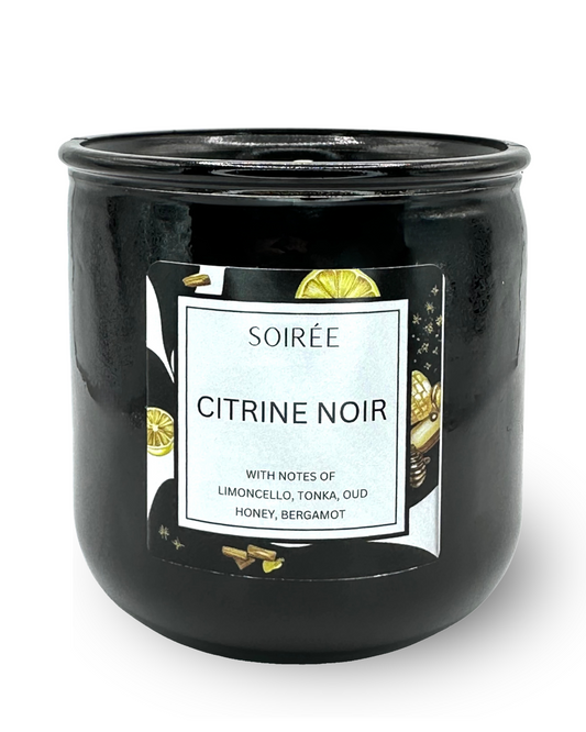 Citrine Noir Single Wick Candle, 9oz