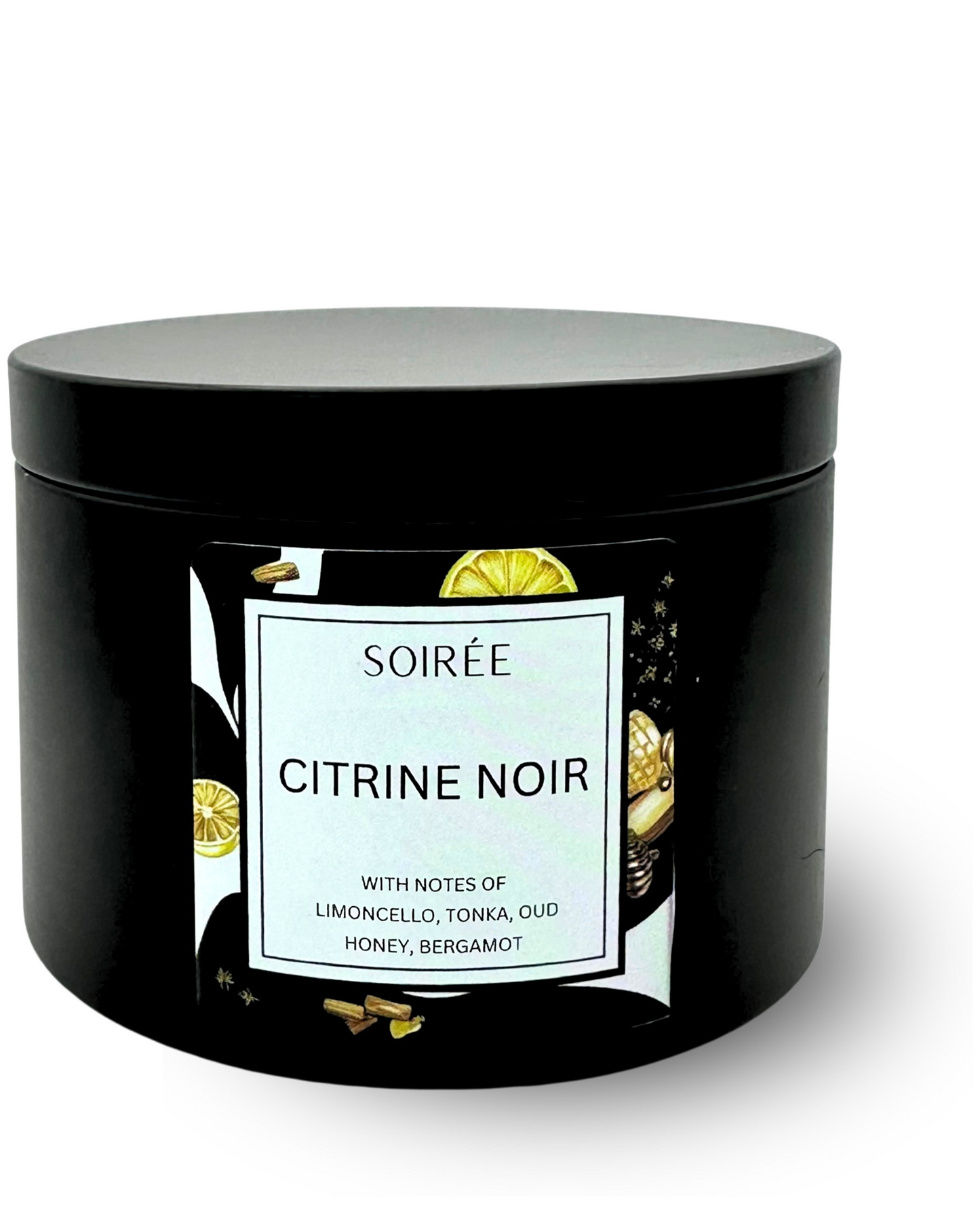 Citrine Noir Double Wick Candle, 12oz